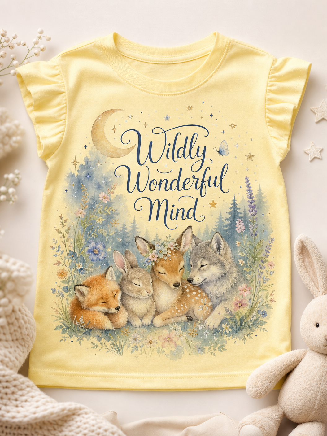 Wildly Wonderful Mind -  Soft Golden Meadow Boutique Tee